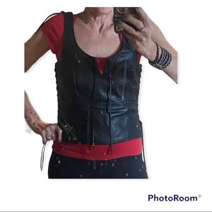 Harley Davidson Leather Tank Top